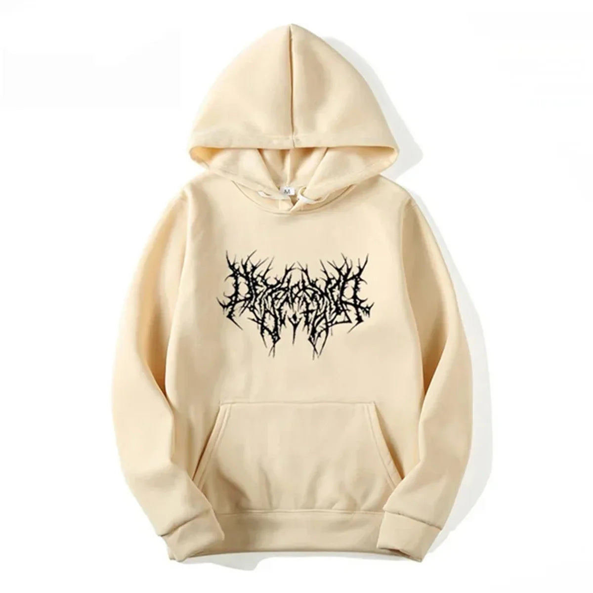 Lyric Print Oversized Hoodie