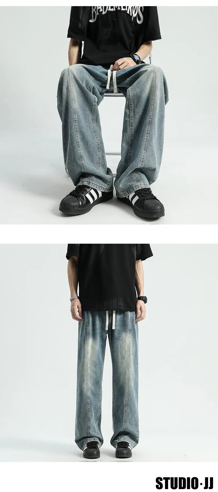 Straight Cut Street Jeans