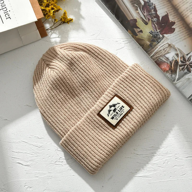 Striped Knit Slouchy Beanie