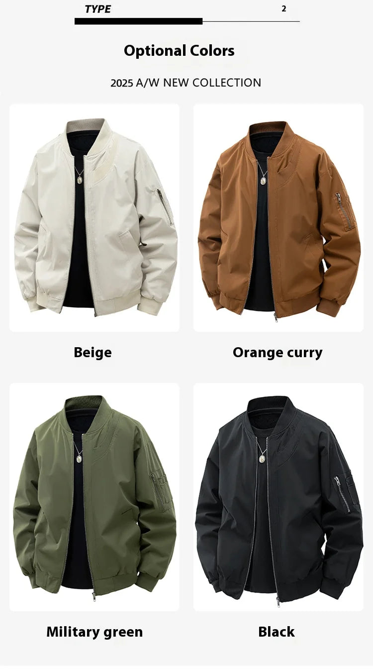 Casual Varsity Bomber Jacket