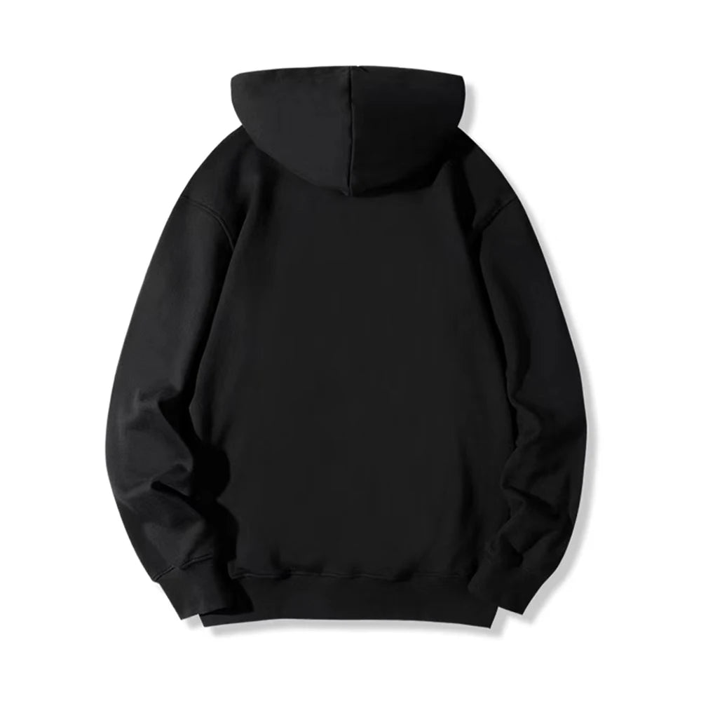 Patterned Oversized Zip Hoodie