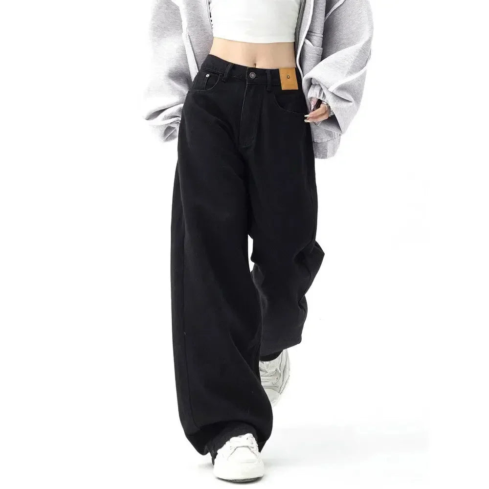 Black Wide Leg Baggy Jeans