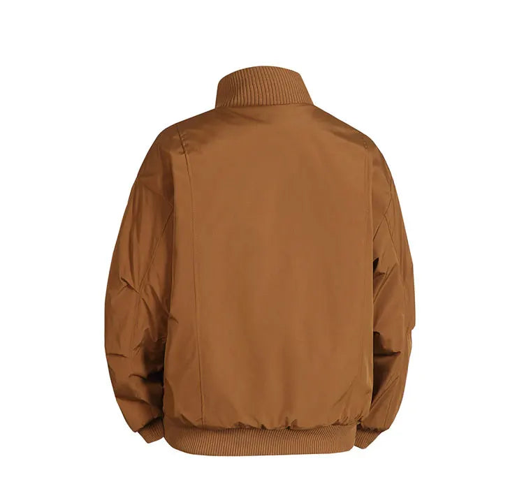 Retro Zip Up Bomber Jacket