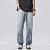 Patchwork Yellow Stripe Jeans