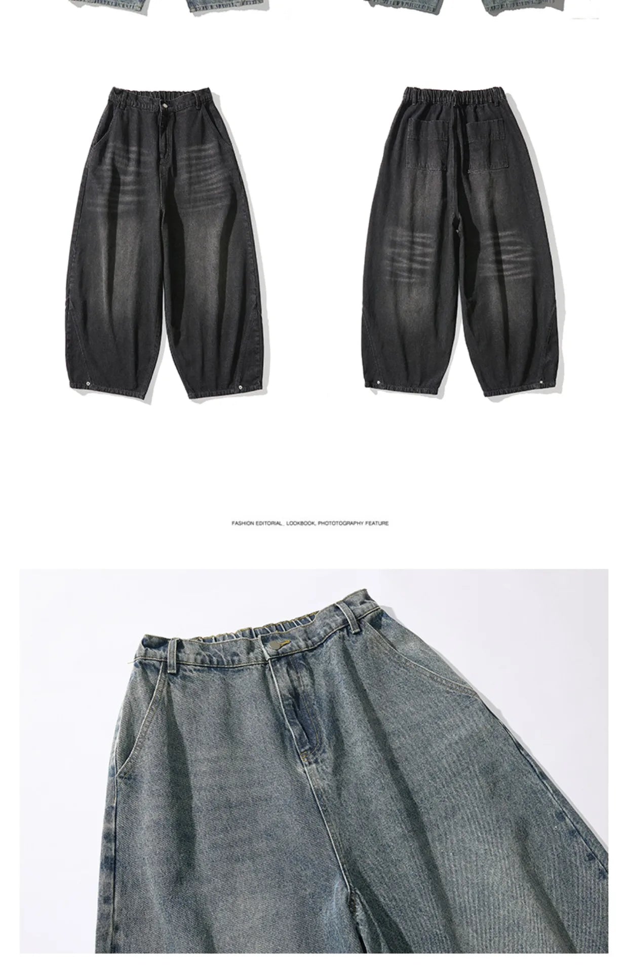 Distressed Loose Fit Jeans