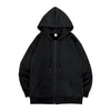Patterned Oversized Zip Hoodie