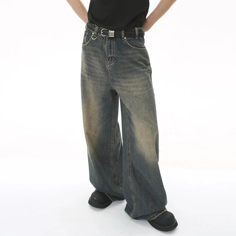 Straight Leg Baggy Denim Pants