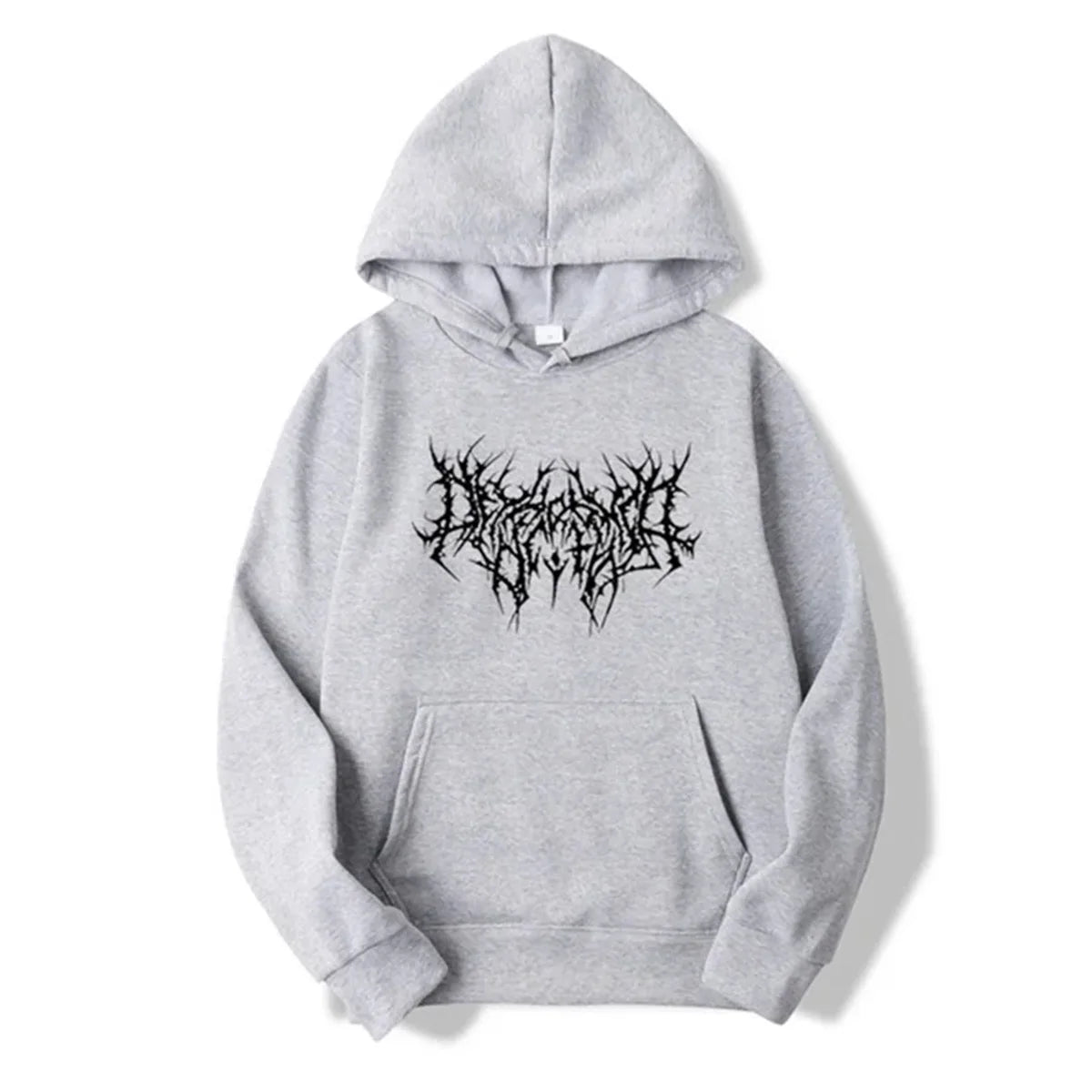 Lyric Print Oversized Hoodie