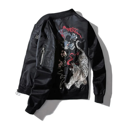 Dragon Tiger Embroidered Jacket