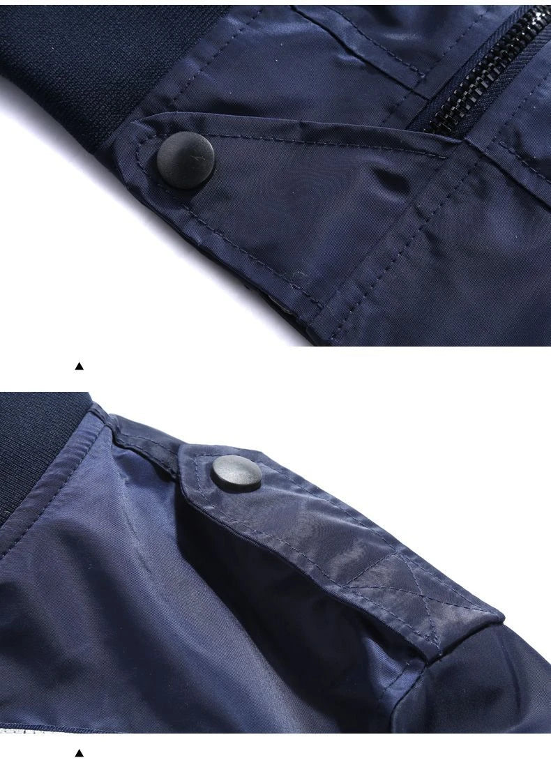 Aviation Embroidered Bomber Jacket