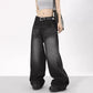 Stacked Hem Baggy Jeans