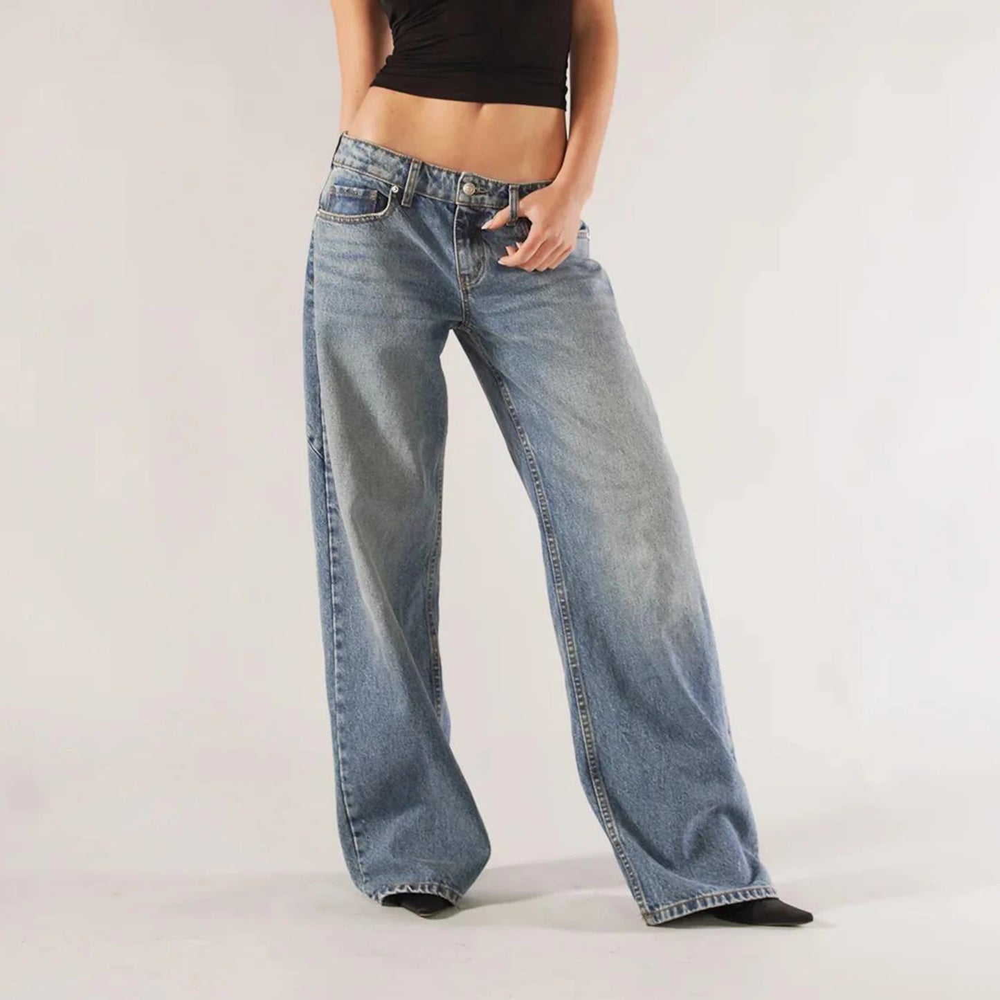 Vintage Low Rise Baggy Jeans