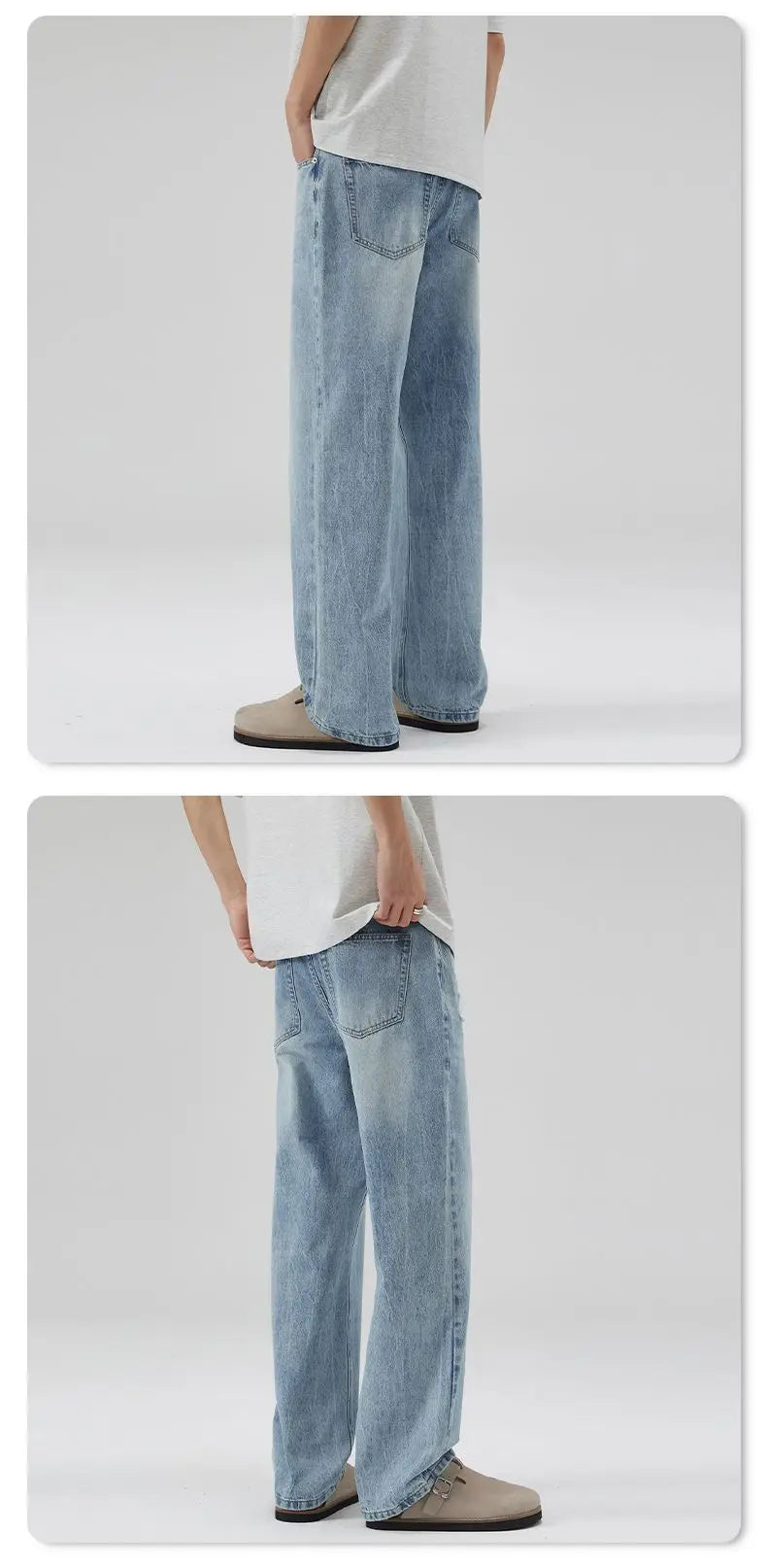 Retro Washed Baggy Jeans