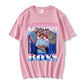Shadow Print Oversized Tee