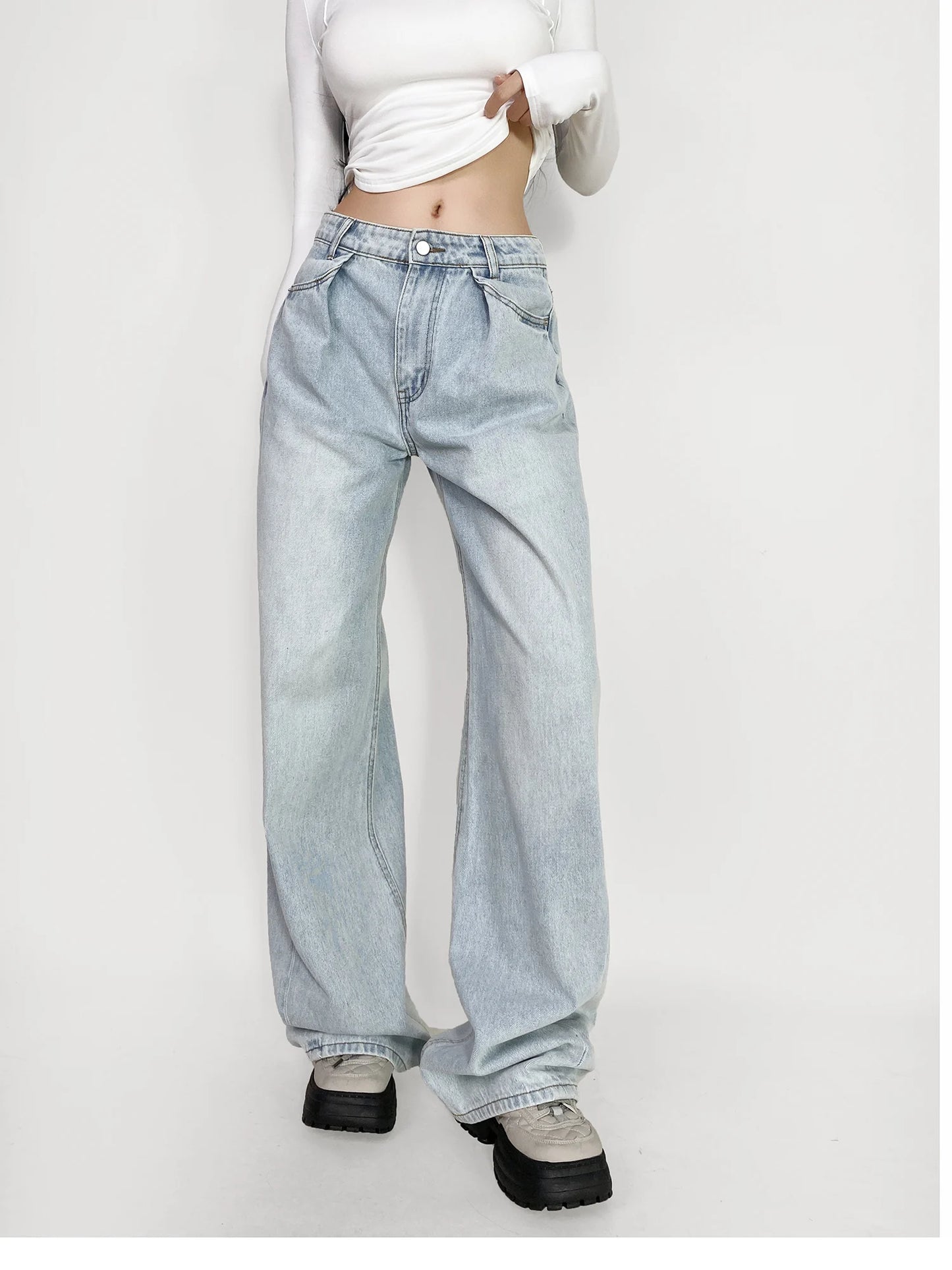 Cow Print Baggy Jeans