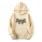 Lyric Print Oversized Hoodie
