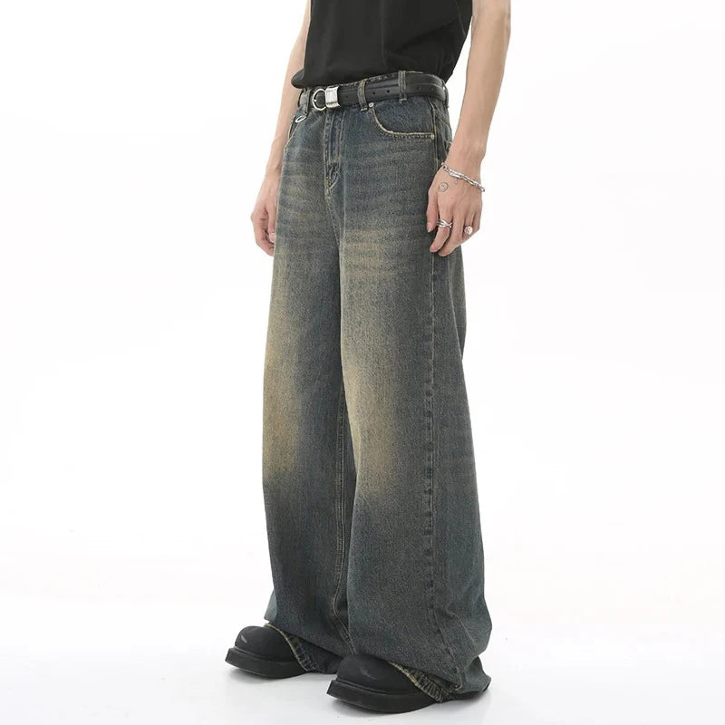 Straight Leg Baggy Denim Pants