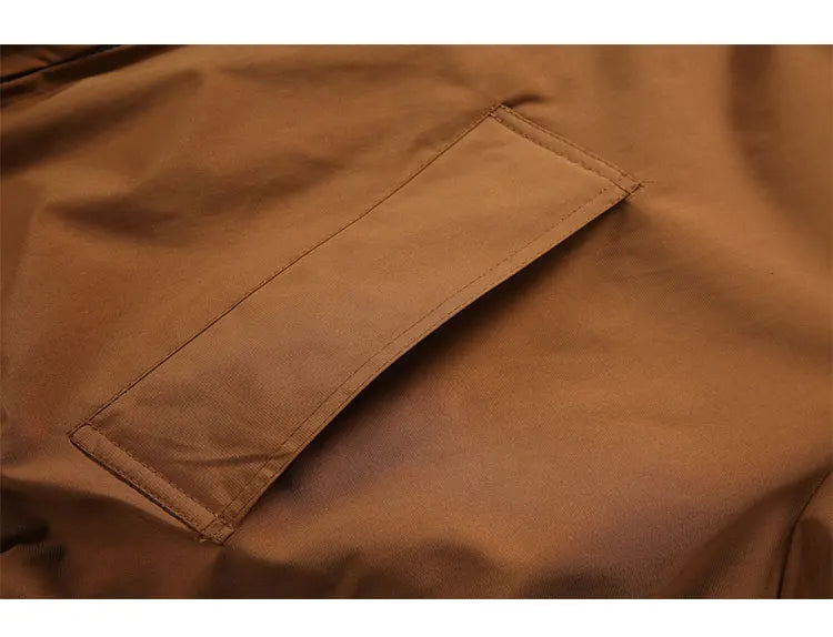 Retro Zip Up Bomber Jacket