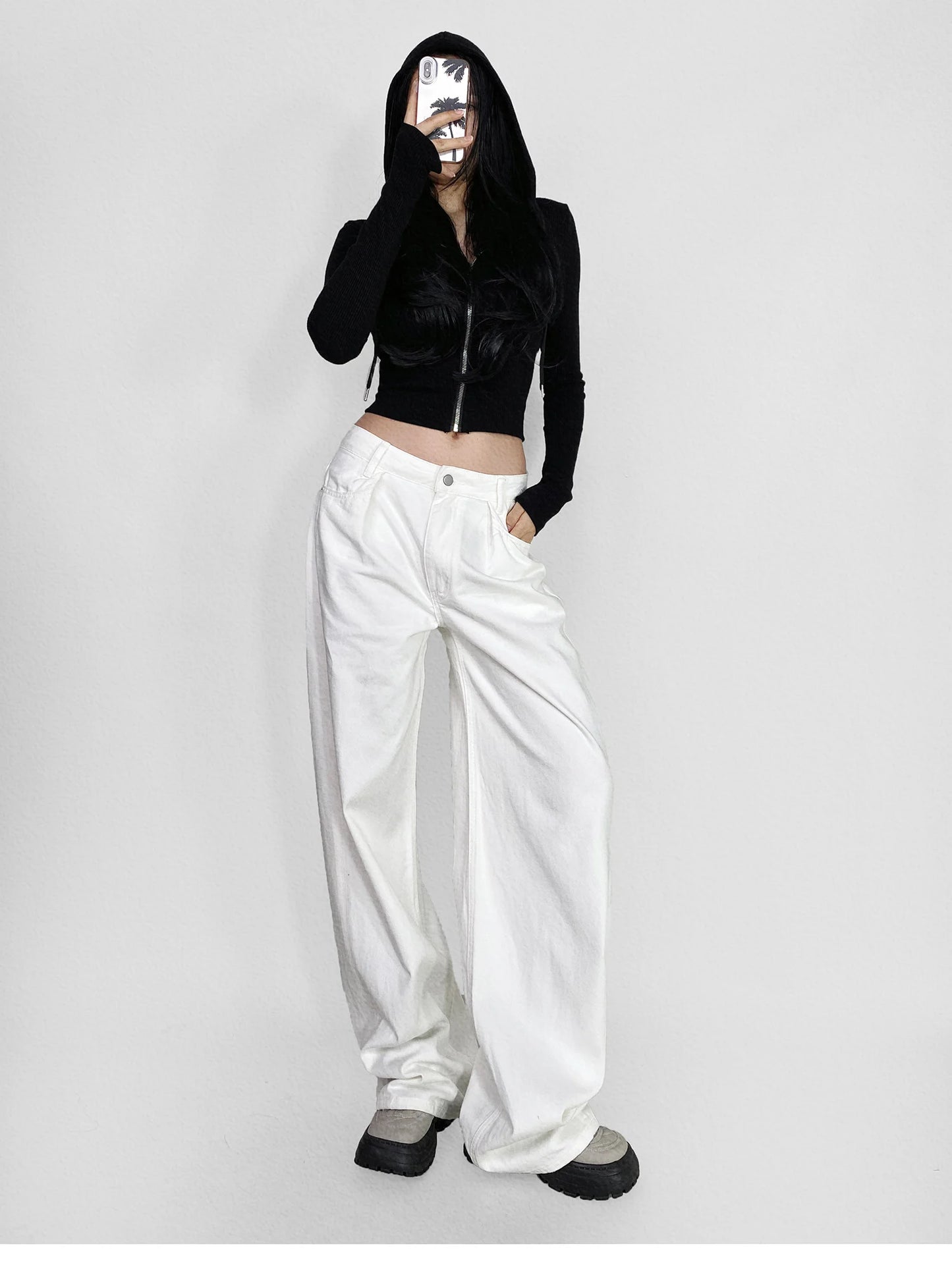 Cow Print Baggy Jeans