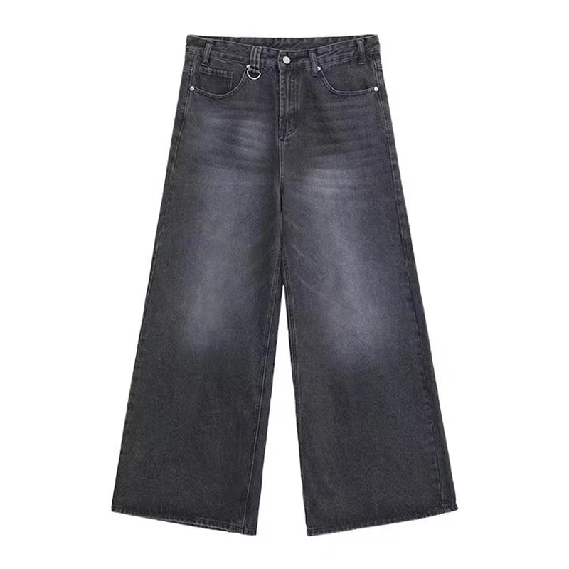 Straight Leg Baggy Denim Pants