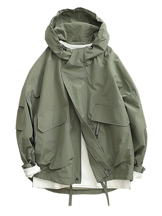 Oversized Hooded Cargo Jacket