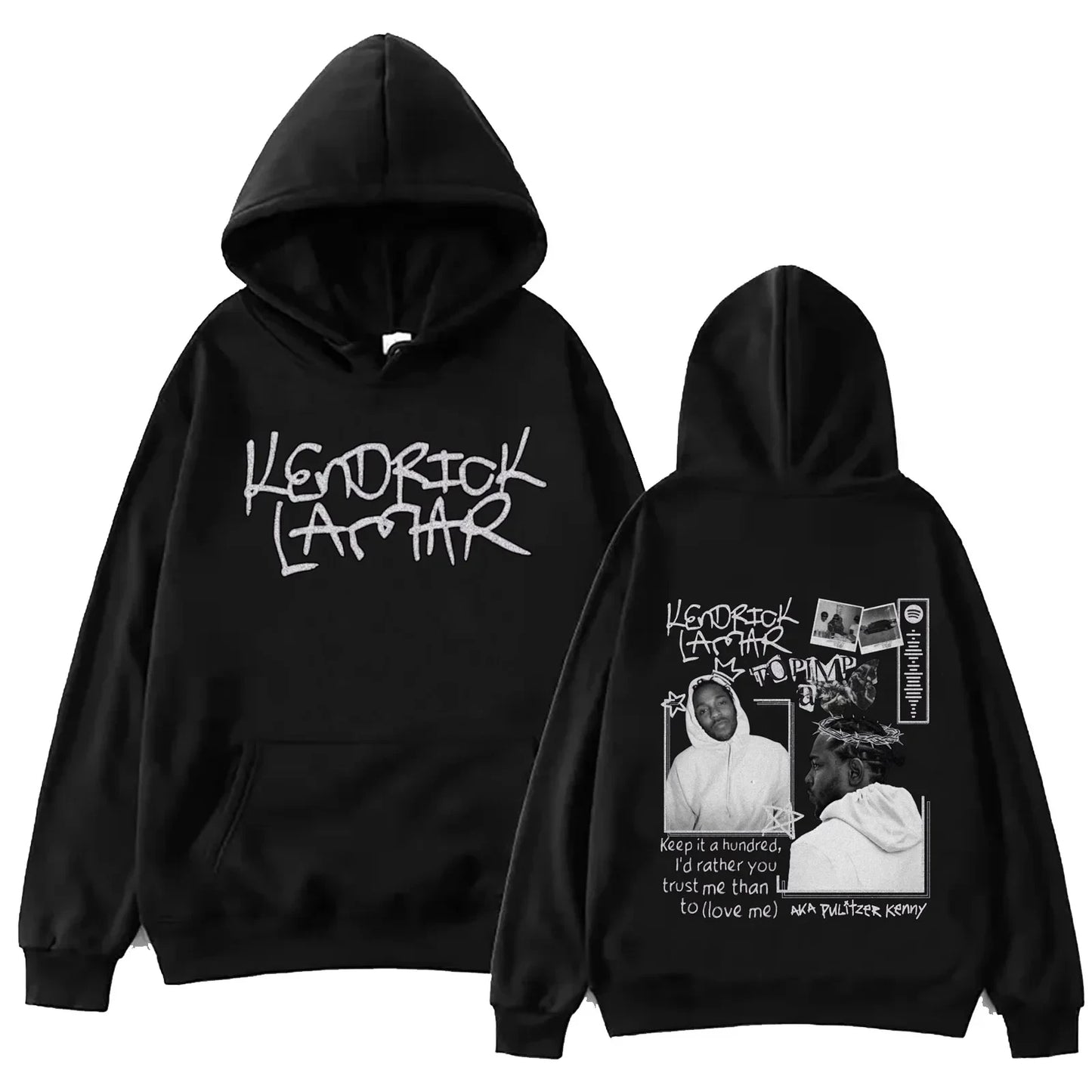 Layered Turtleneck Street Hoodie