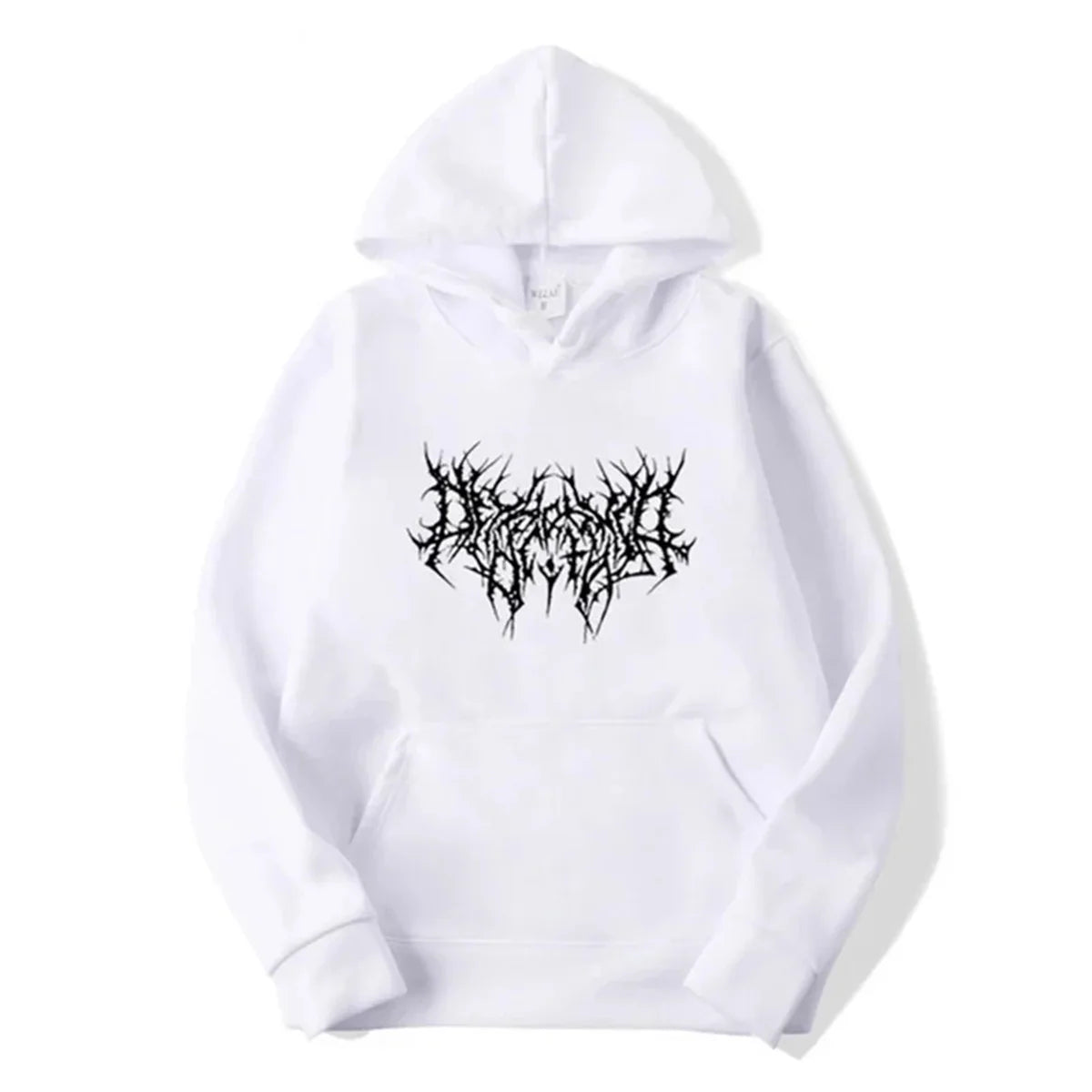 Lyric Print Oversized Hoodie