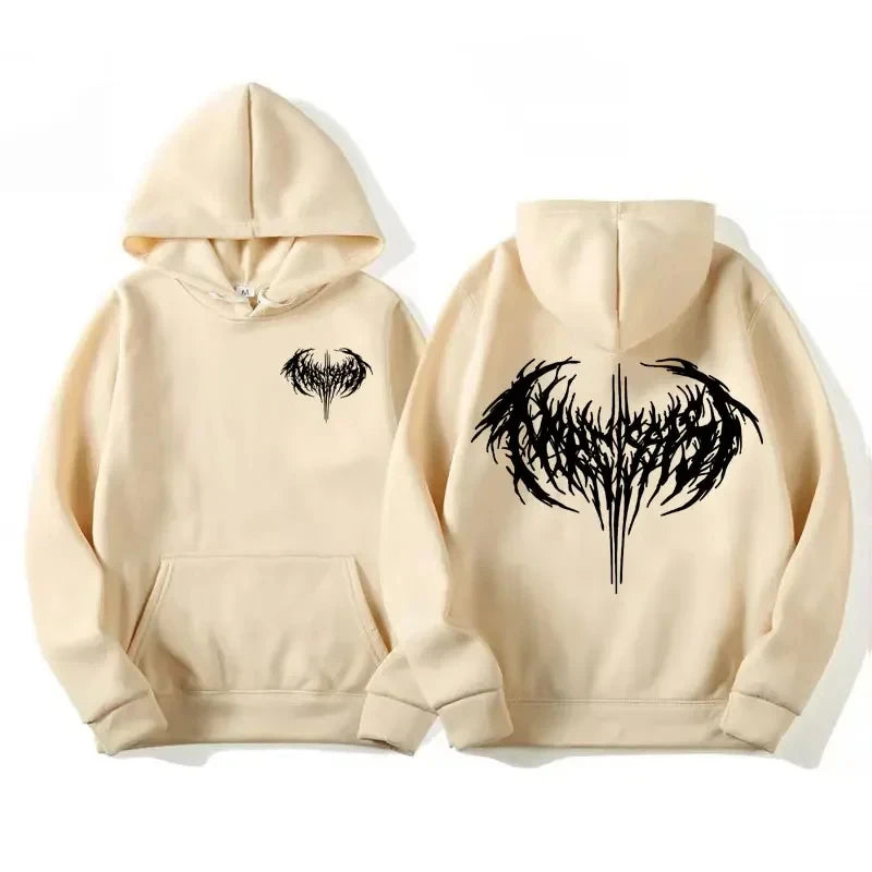 Letter Portrait Wash Hoodie