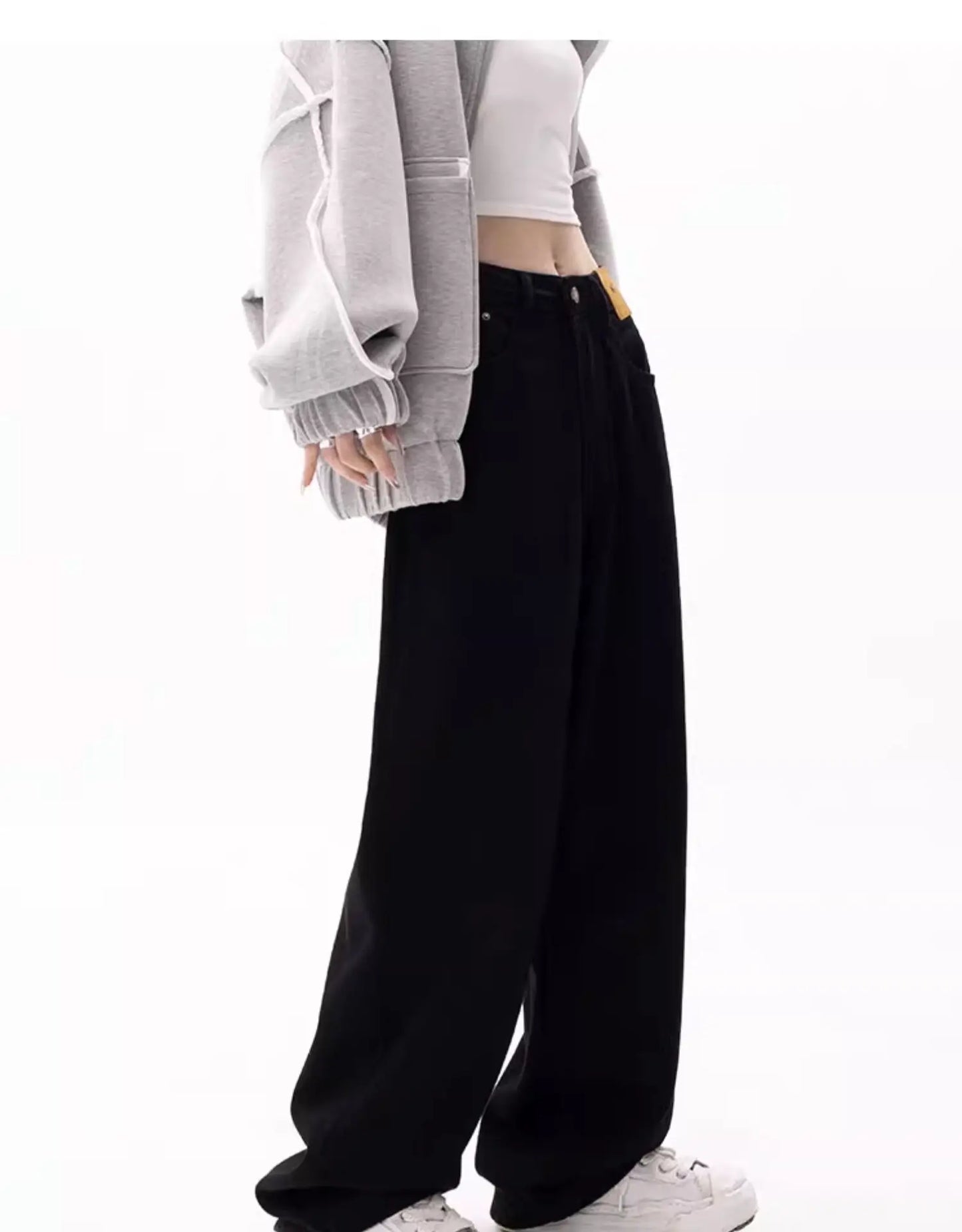 Black Wide Leg Baggy Jeans