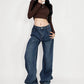 Cow Print Baggy Jeans