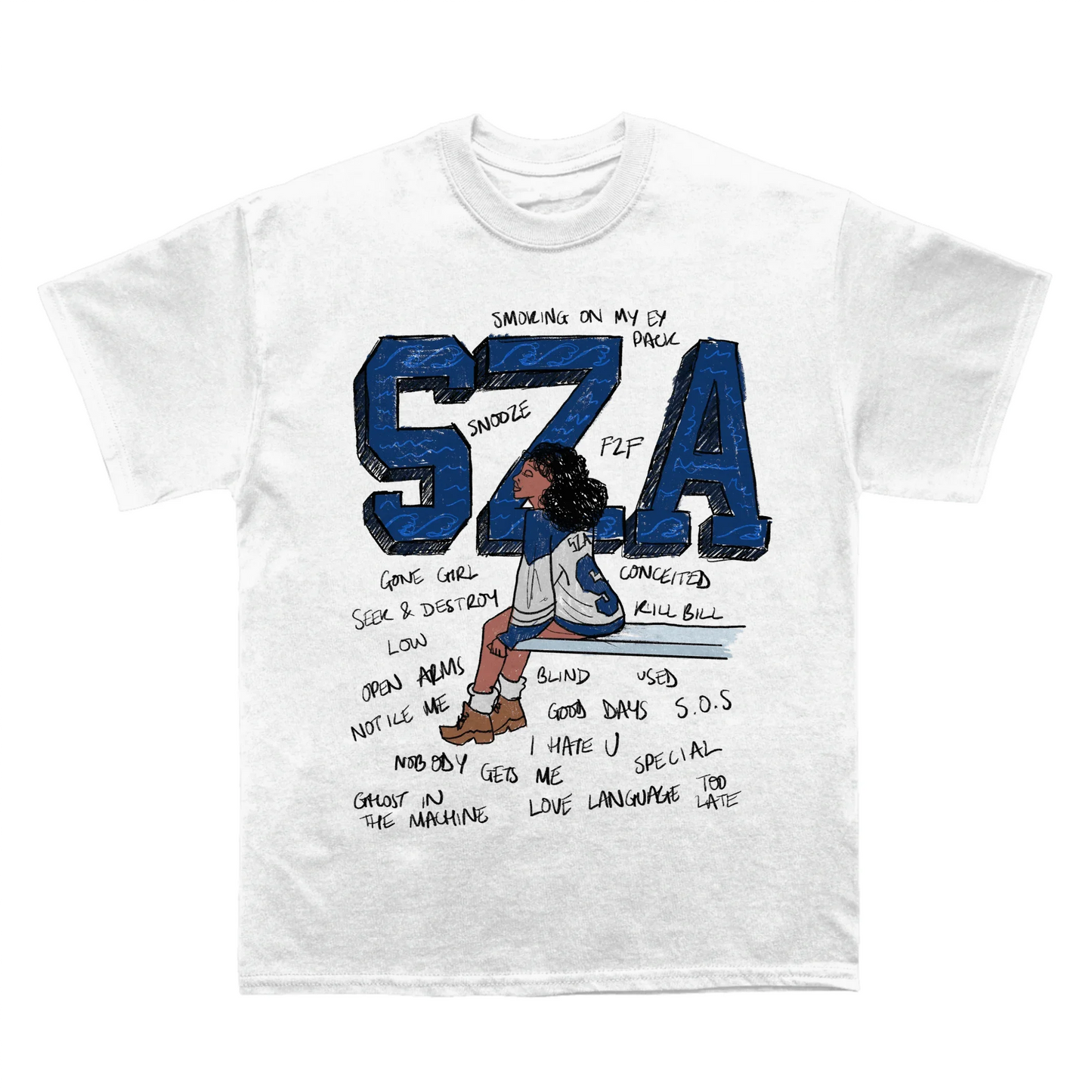 Hip Hop Letter Print Tee