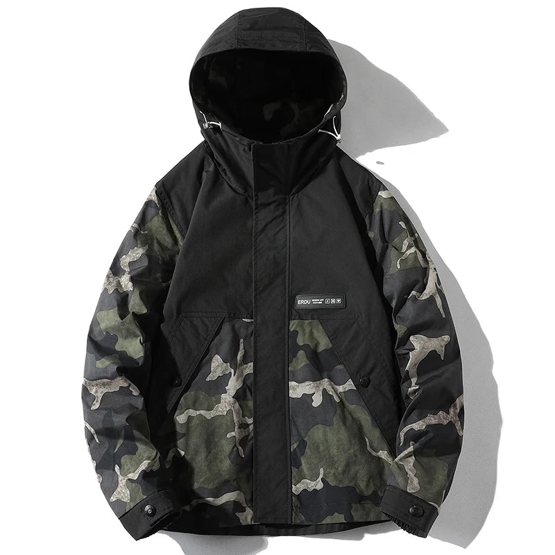 Military Hooded Windbreaker Jacket