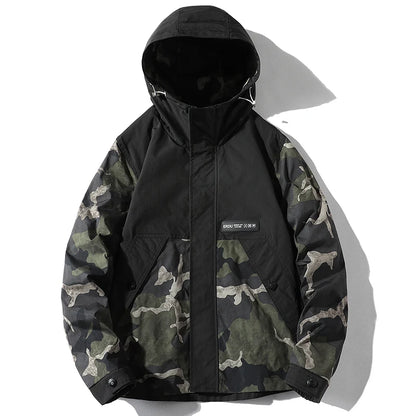 Military Hooded Windbreaker Jacket