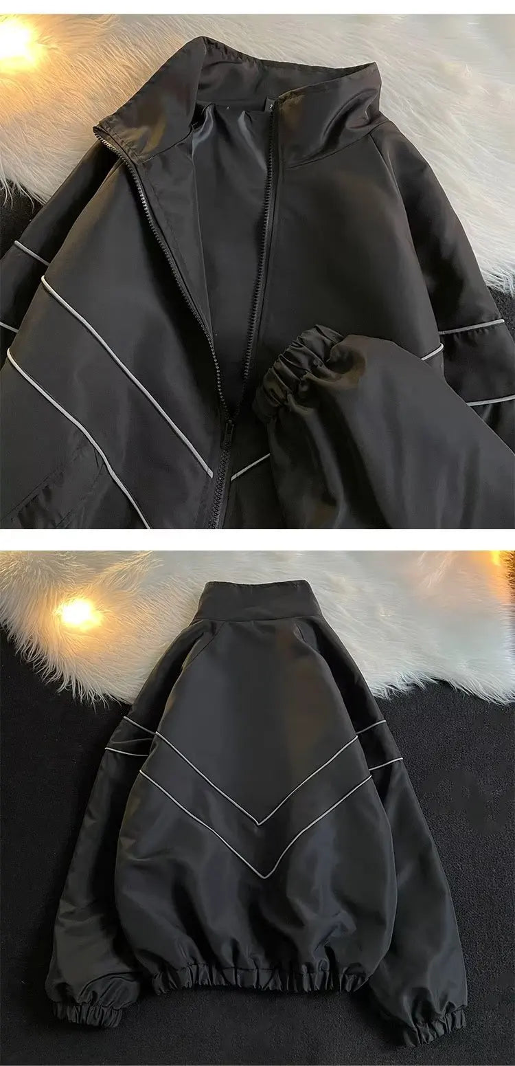 Oversized Streetwear Bomber Jacket