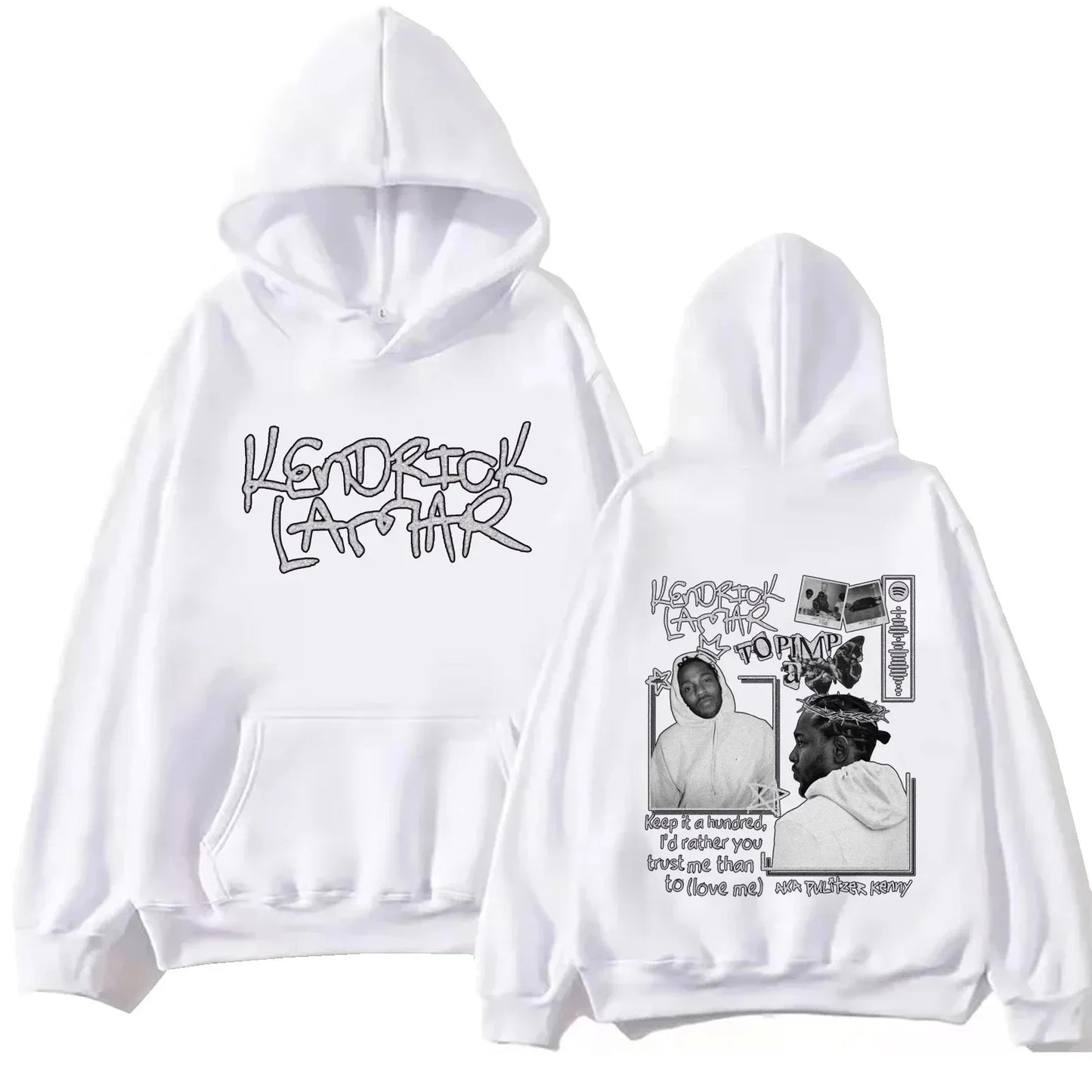 Layered Turtleneck Street Hoodie
