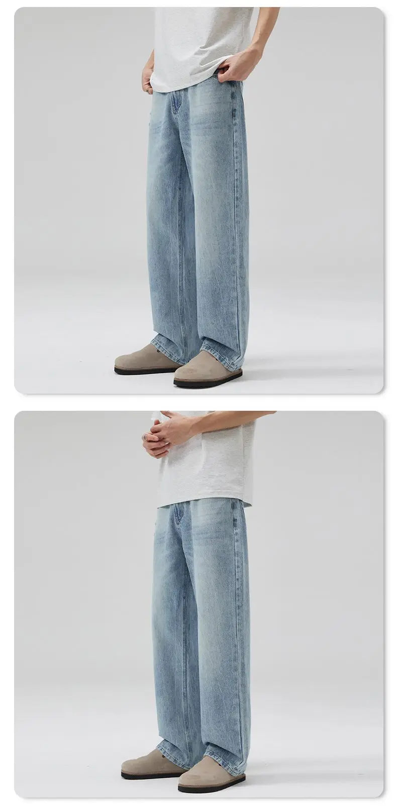 Retro Washed Baggy Jeans