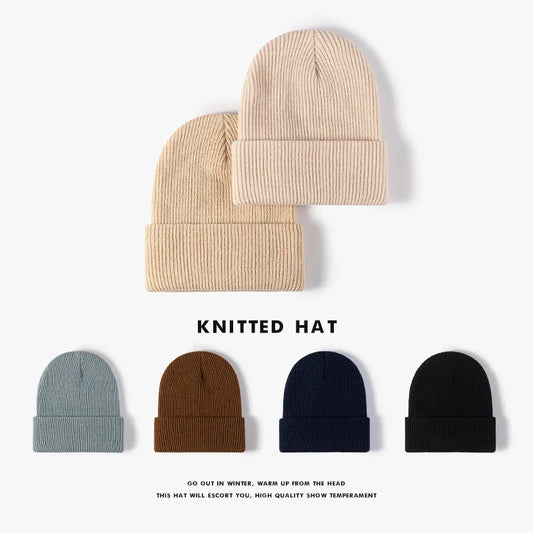 Black Knit Winter Beanie