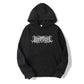 Lyric Print Oversized Hoodie