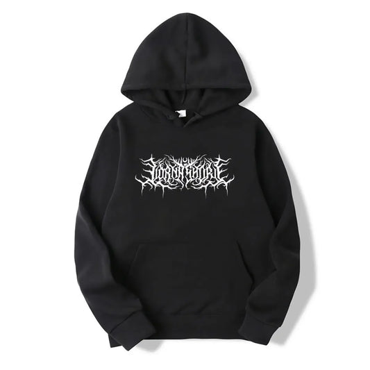 Lyric Print Oversized Hoodie
