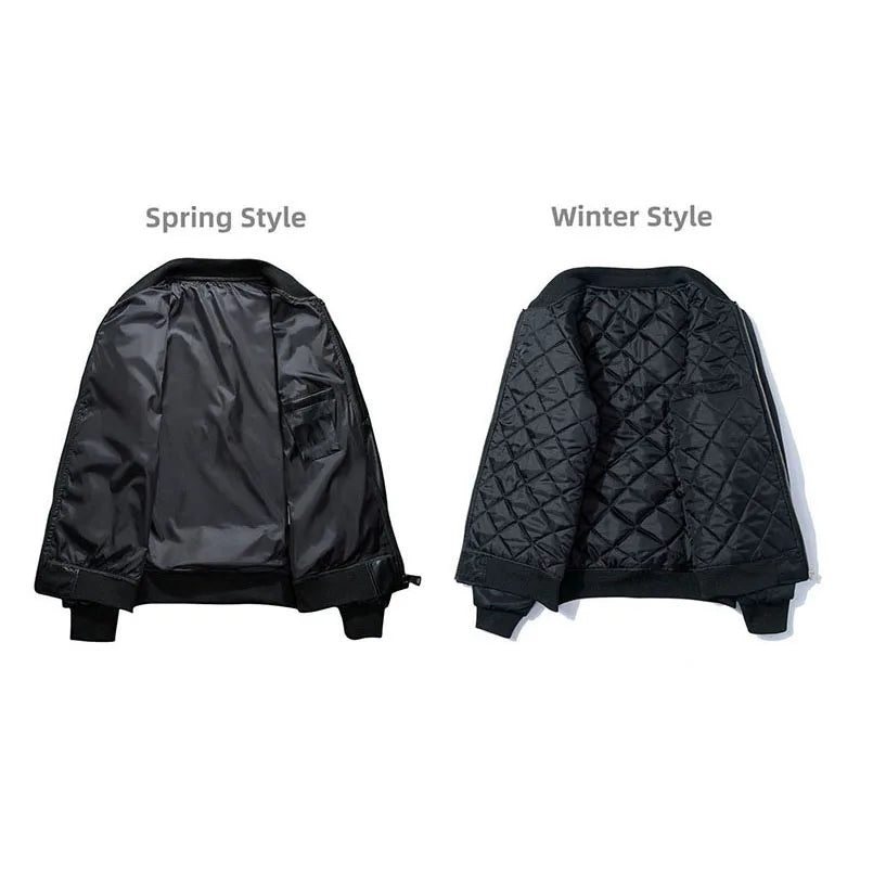 Padded Varsity Bomber Jacket