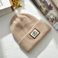 Striped Knit Slouchy Beanie