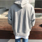 Patterned Oversized Zip Hoodie