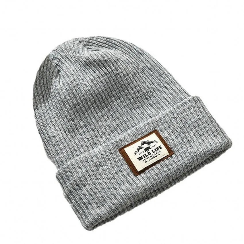 Striped Knit Slouchy Beanie