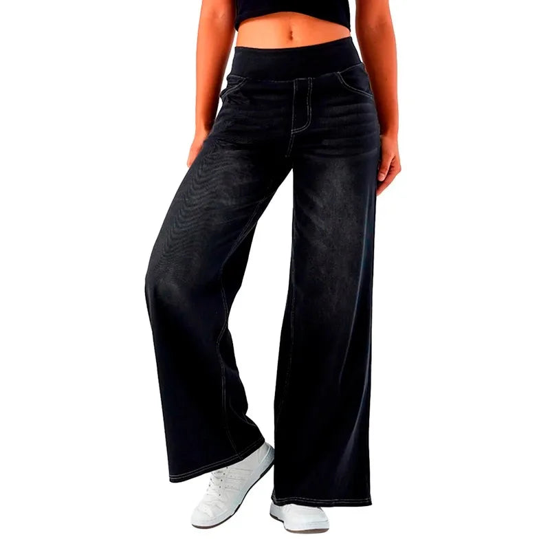 High Waist Baggy Denim Pants