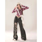 Ripped Wide Leg Street Jeans