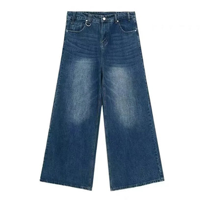 Straight Leg Baggy Denim Pants