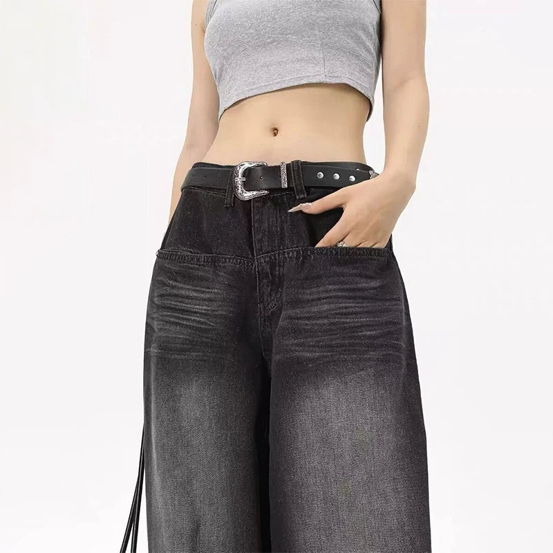 Retro Black Baggy Jeans