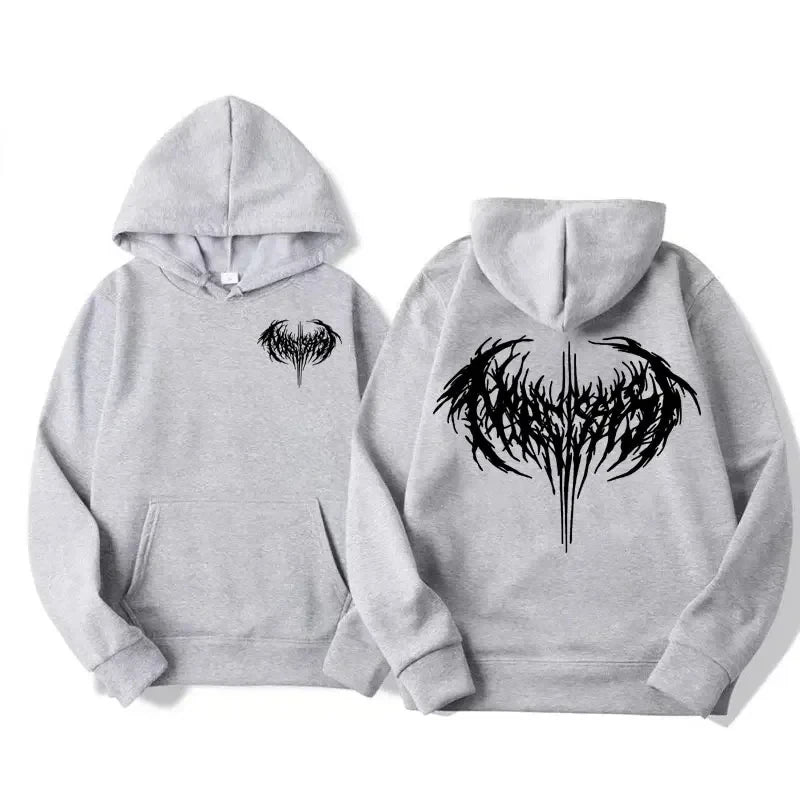 Letter Portrait Wash Hoodie