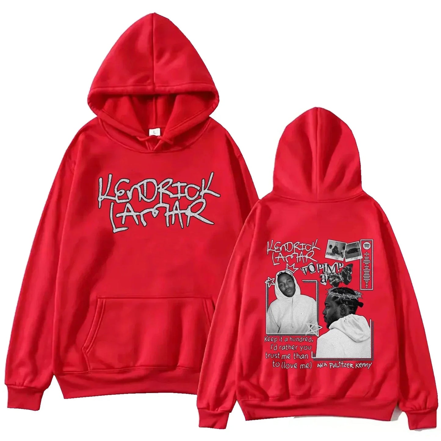 Layered Turtleneck Street Hoodie
