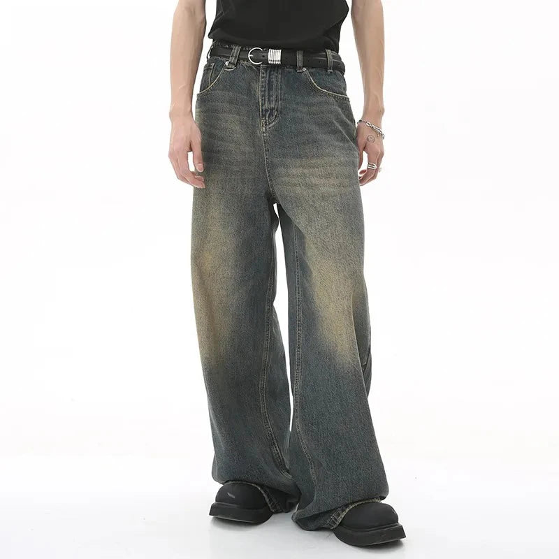 Straight Leg Baggy Denim Pants